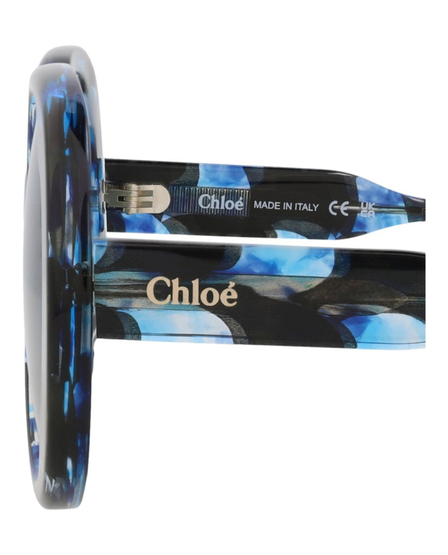 Chloé Round-Frame Recycled Acetate Sunglasses
