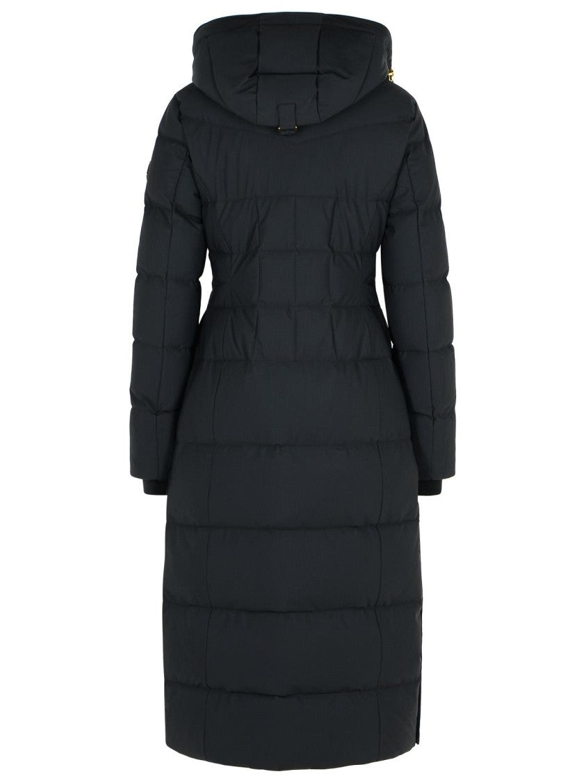 Moose Knuckles 'Jocada' Long Black Polyamide Blend Down Jacket