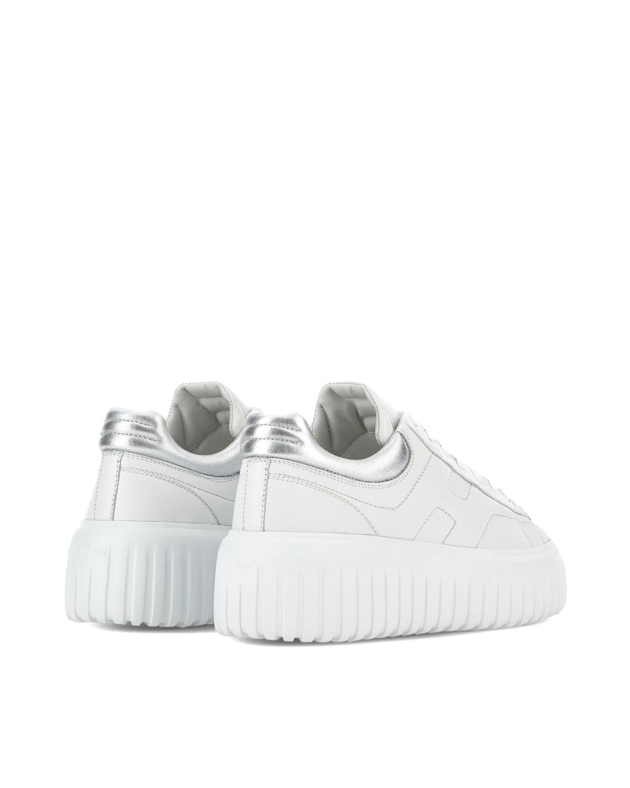 Hogan H-Stripes Sneakers – White/Silver
