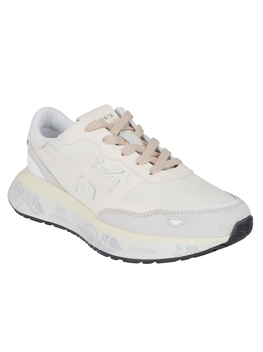 Premiata Low-Top Sneakers With Zebra Print Detail