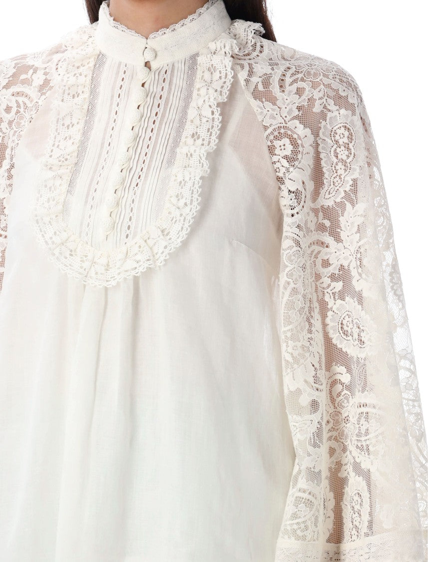 Zimmermann Lace Tunic Blouse