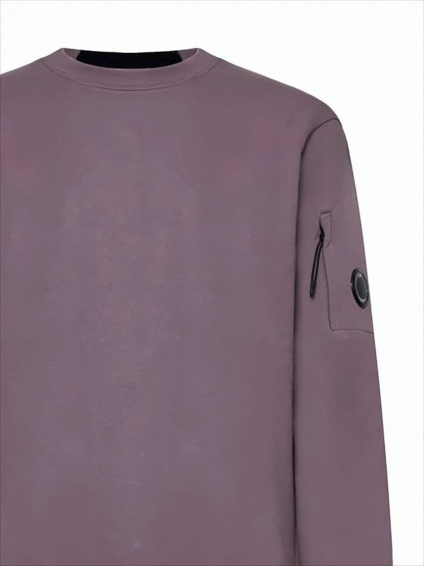 C.P. Company Relaxed-Fit Long-Sleeve Sweatshirt With Zippered Pocket And Circular Emblem