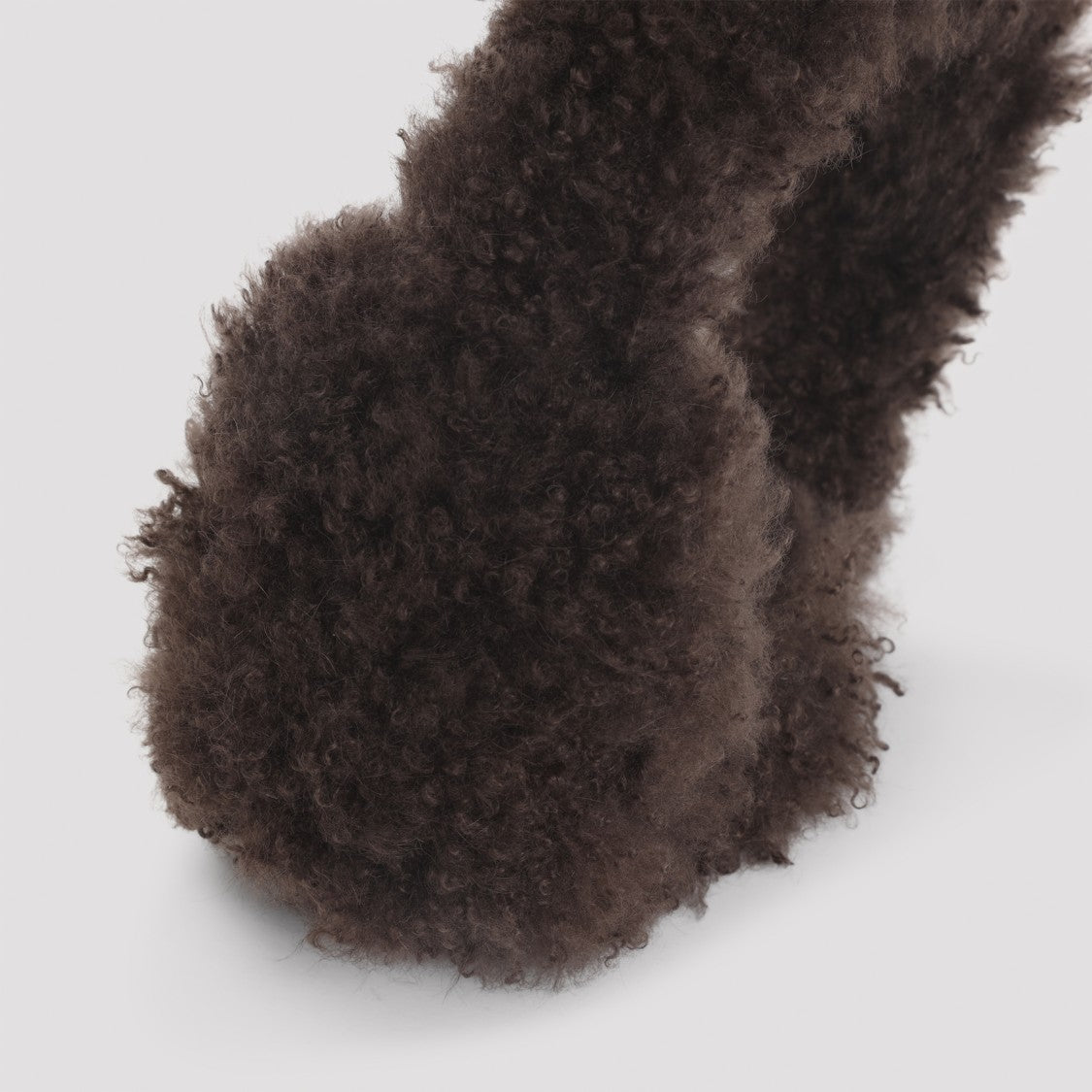 Yves Salomon Soft Curly Lamb Fur Earmuffs