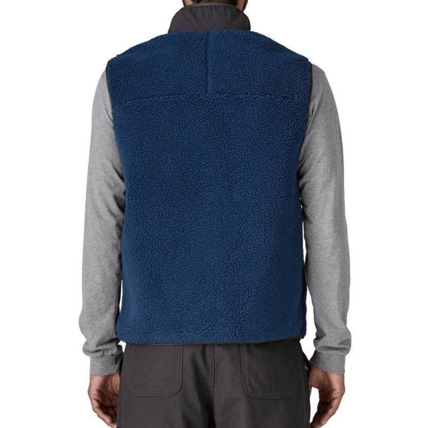 Patagonia Textured Fleece Vest With High Collar
