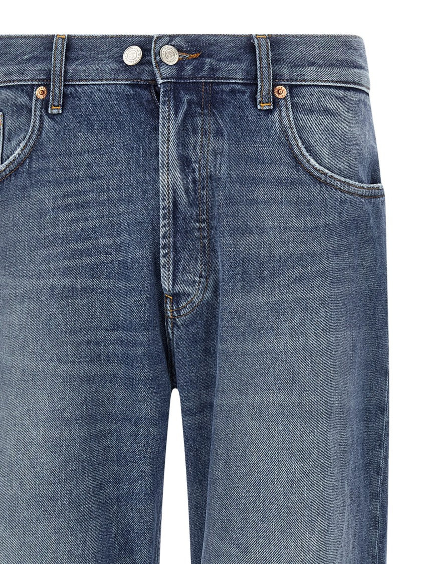 Department Five Used-Effect Stonewashed Denim Jeans With Relaxed Fit