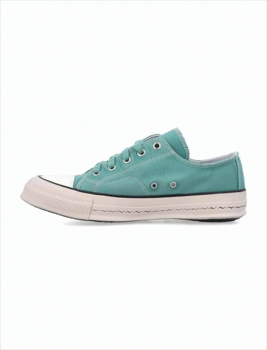 Visvim Muted Teal Low-Top Sneakers With Cowhide Lining