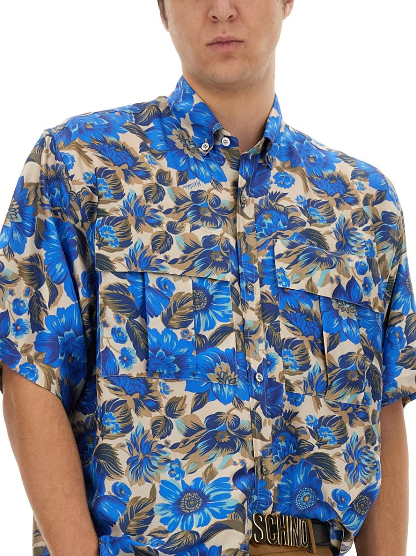 Moschino Oversized Floral Print Shirt