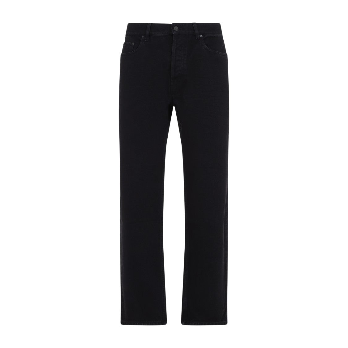 Saint Laurent Straight-Leg Black Jeans
