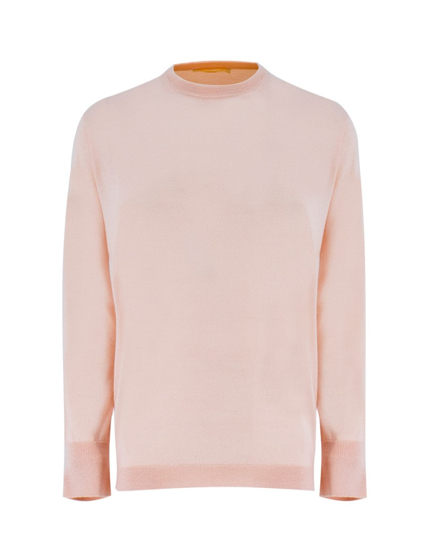 Fedeli Crewneck Sweater In Cashmere And Silk Blend