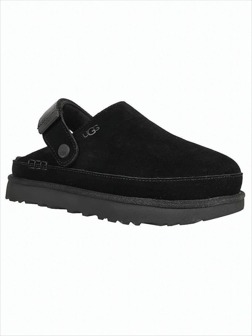 Ugg Closed-Toe Suede Sandals With Lightweight Eva Sole