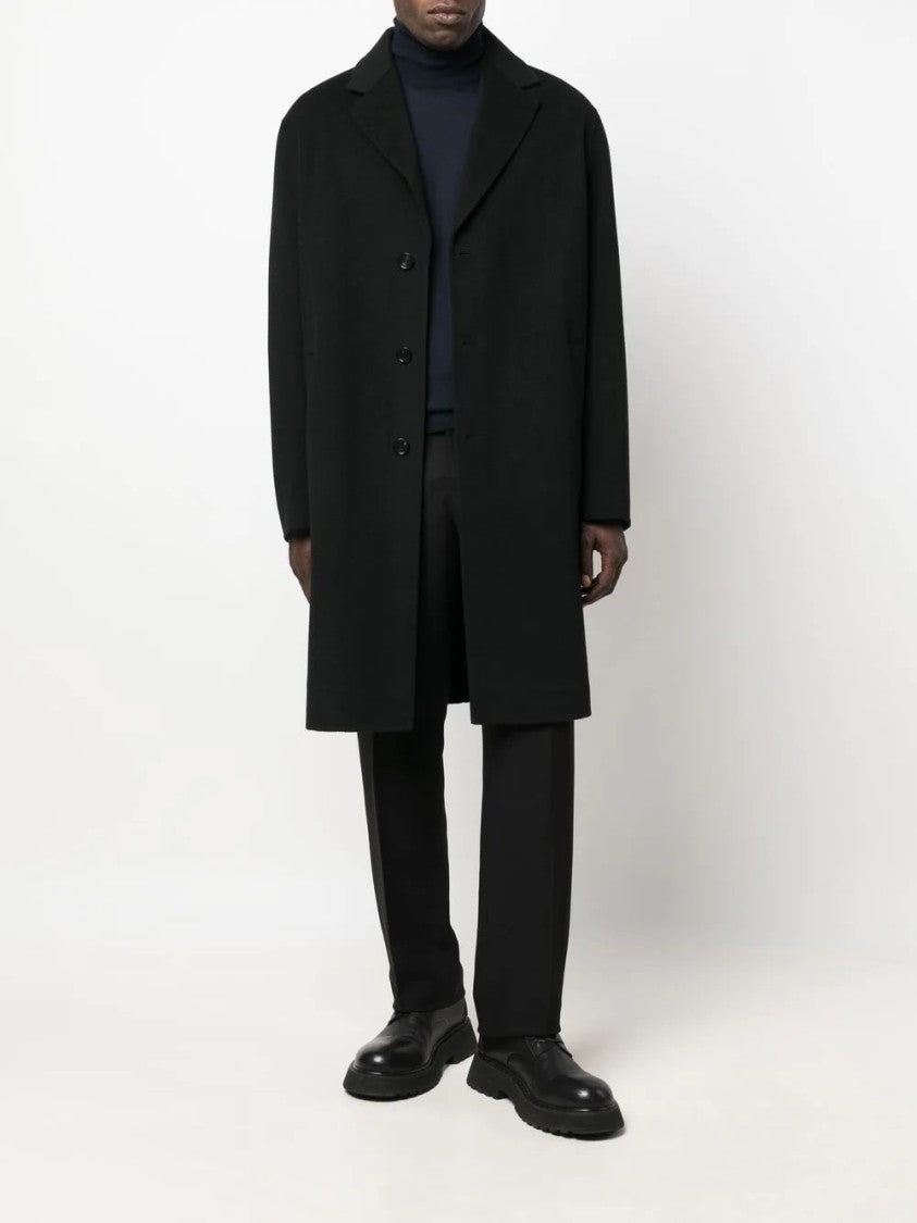 Roberto Collina Fitted Black Turtleneck Sweater