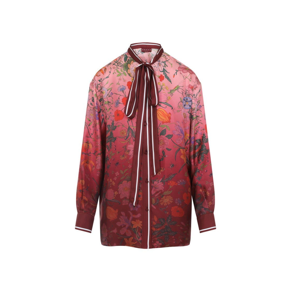 Gucci Gradient Floral Silk Shirt