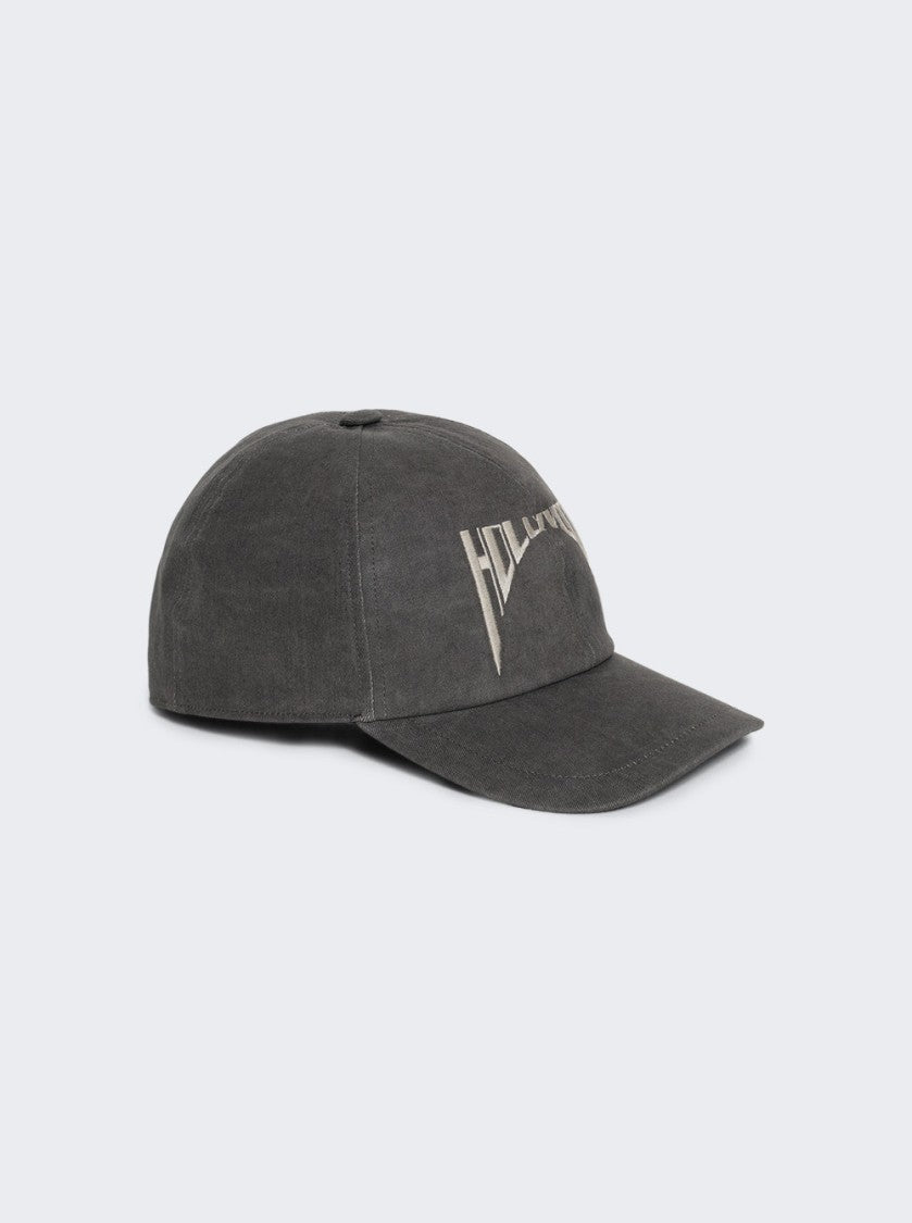 Drkshdw By Rick Owens Embroidered Denim Baseball Cap Dark Dust