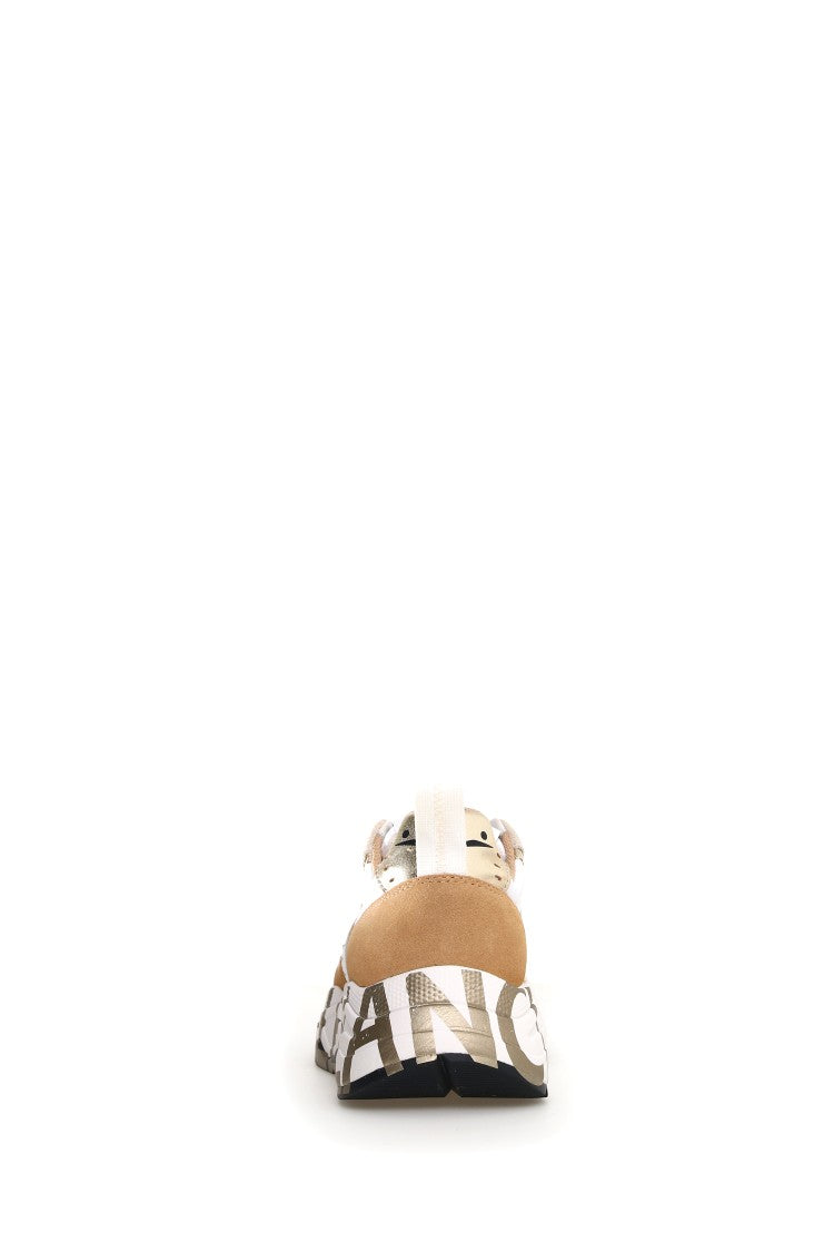 Voile Blanche Chic Yellow Sneakers With Patent Details