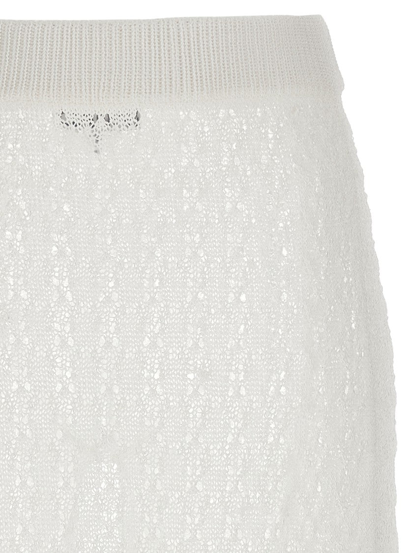 Ganni Shiny Pointelle Knit' Skirt
