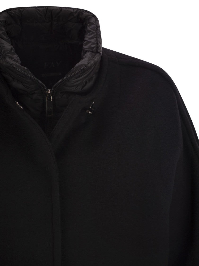 Fay 3-In-1 Double-Sided Wool And Cashmere Cape