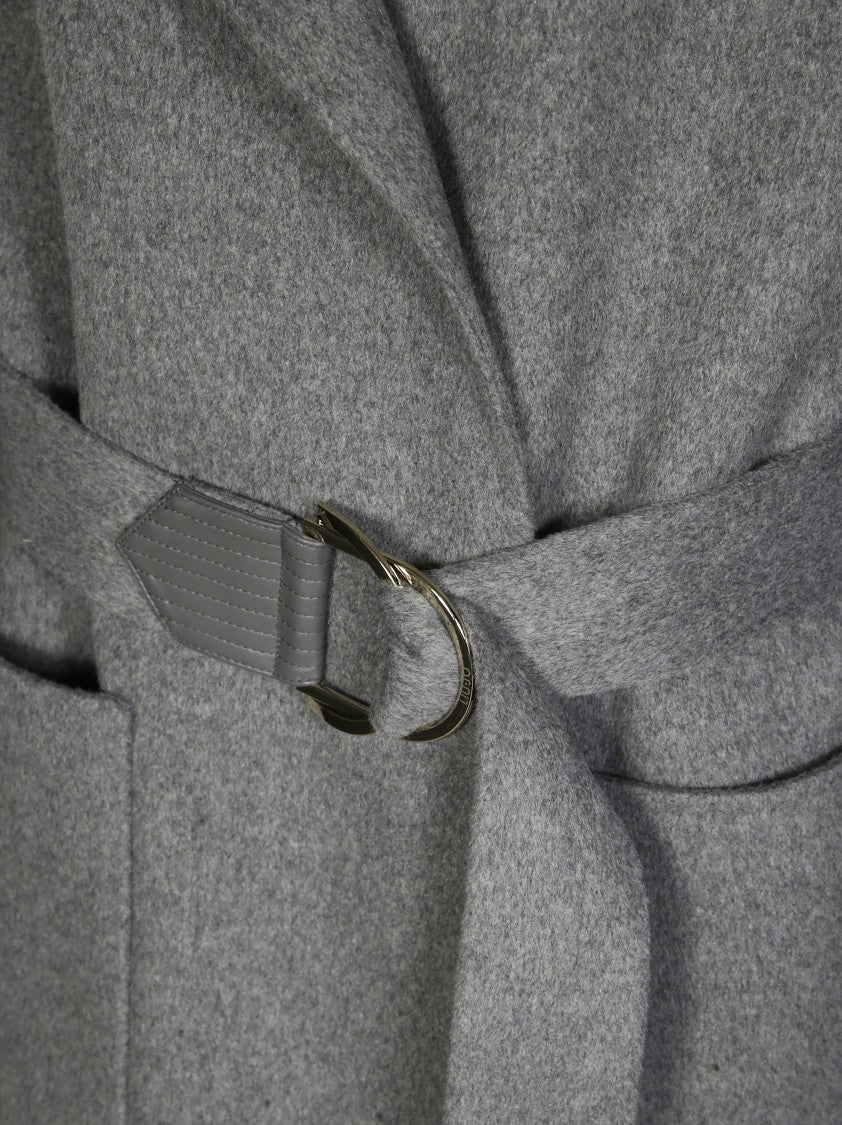 Liu Jo Mid-Length Liujo Coat With Wide Lapel