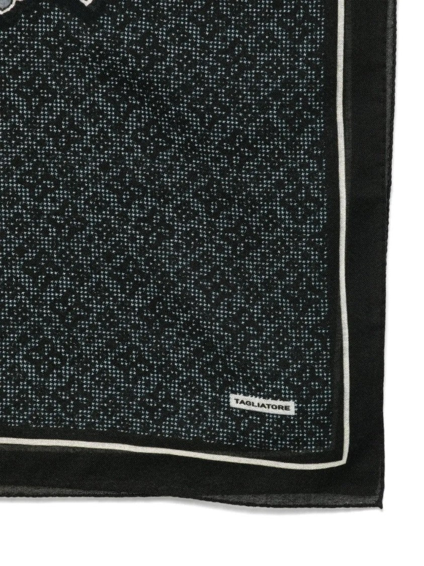 Tagliatore Paisley Design Wool Scarf