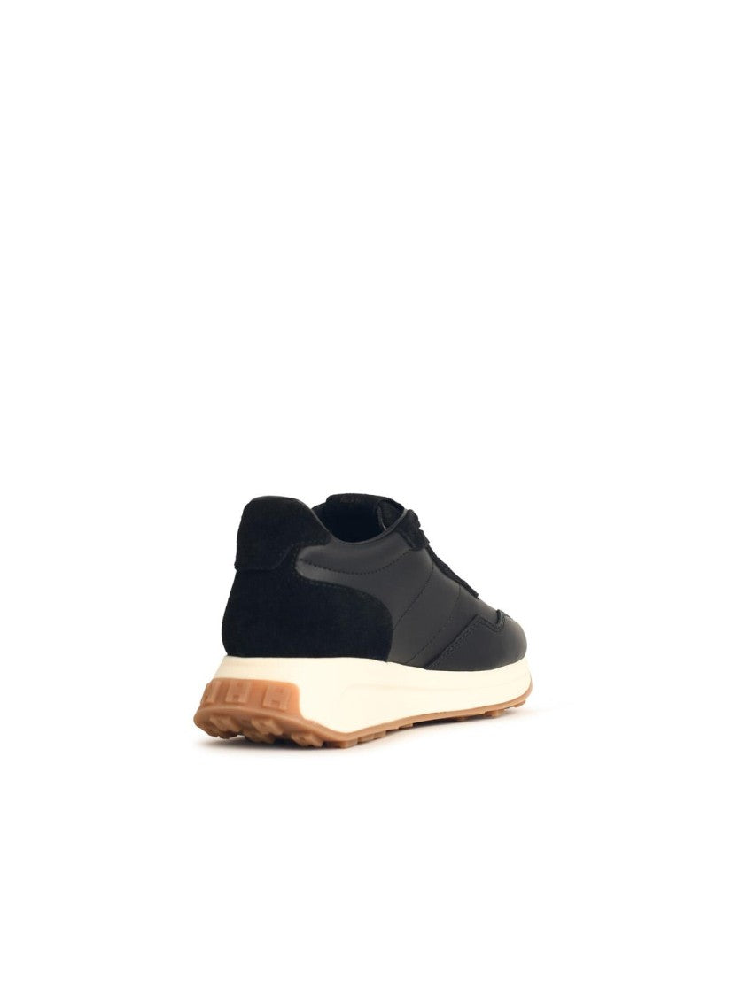 Hogan H641' Black Leather Sneakers