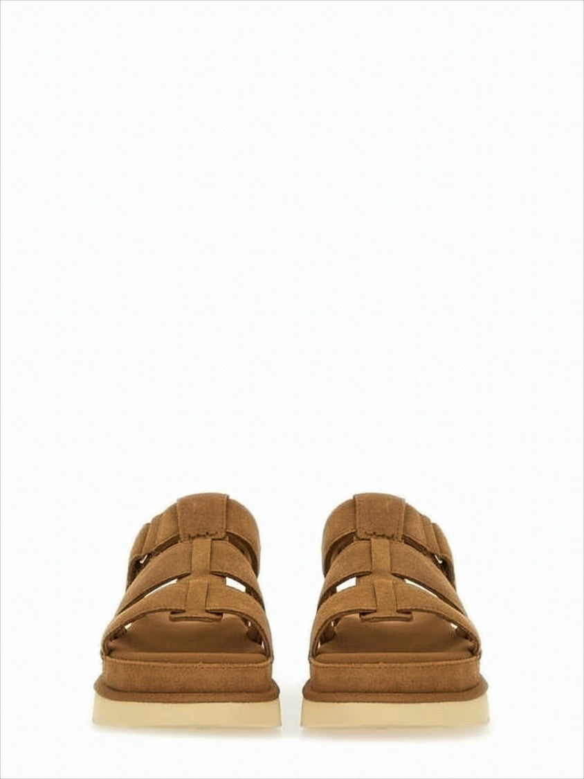 Ugg Multi-Strap Suede Sandals With Eva Sole