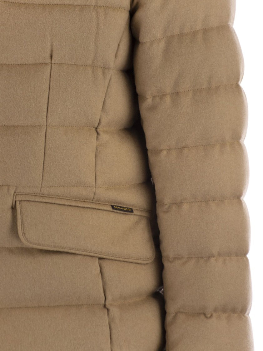 Moorer Zayn - Camel-Coloured Jacket-Style Down Jacket