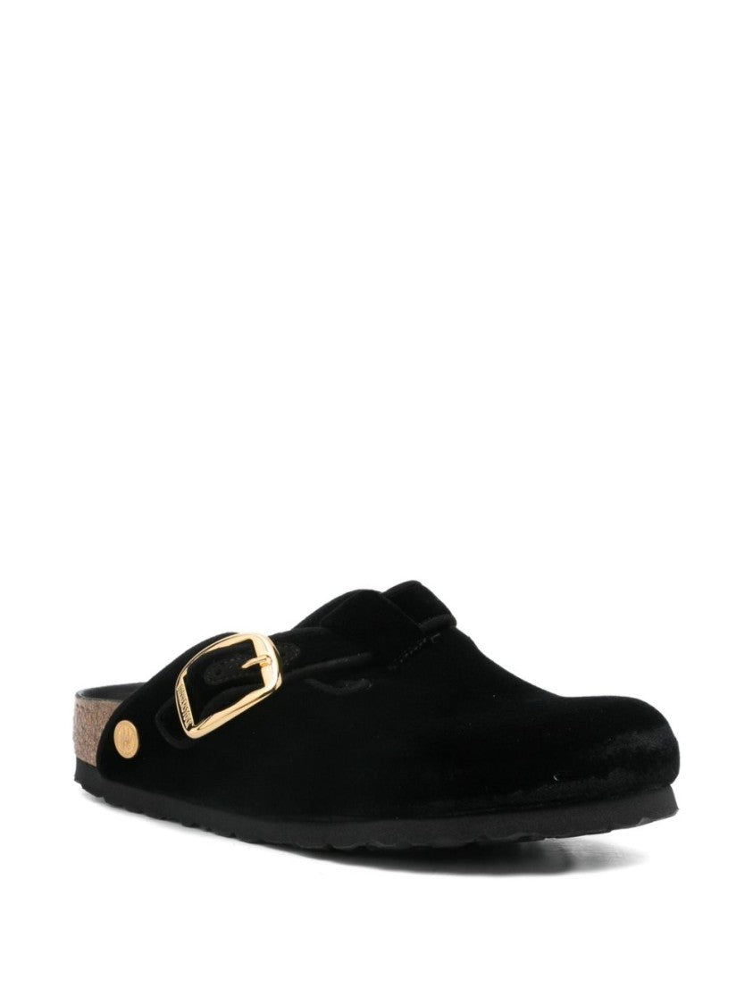 Birkenstock Casual Slip-On Sandals With Adjustable Gold Buckle