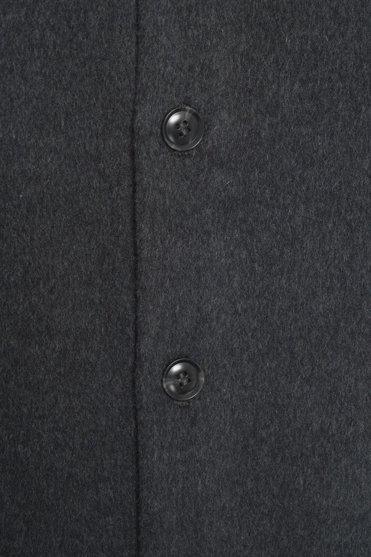 Semi Couture Wool Overshirt With Classic Collar