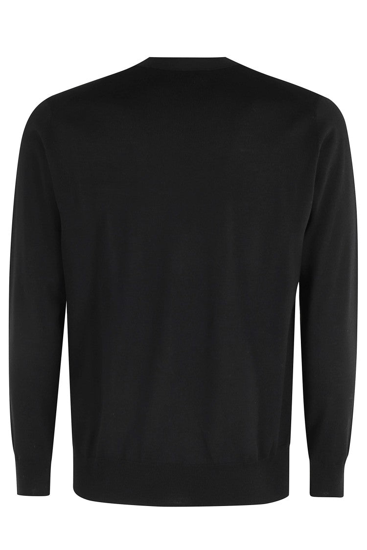 Paolo Pecora Long-Sleeve Crewneck Sweater In Luxurious Virgin Wool