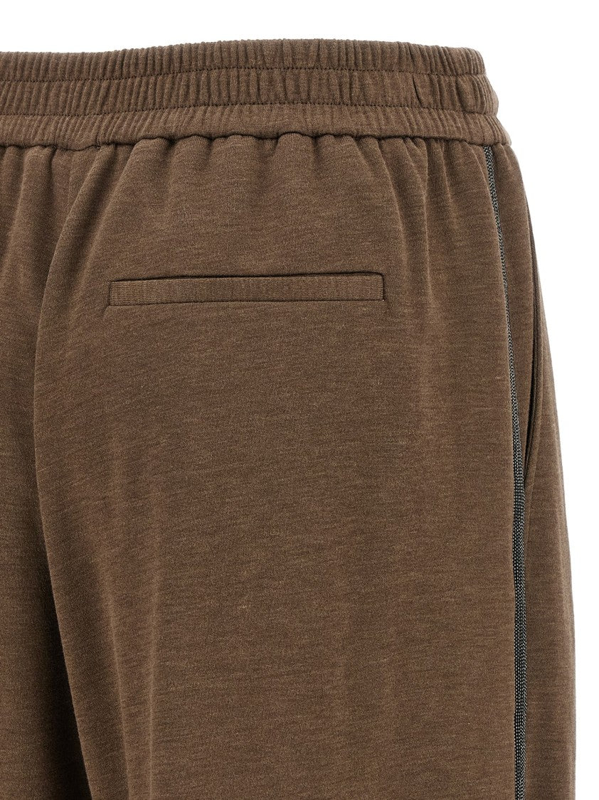 Brunello Cucinelli Shiny Trims' Joggers