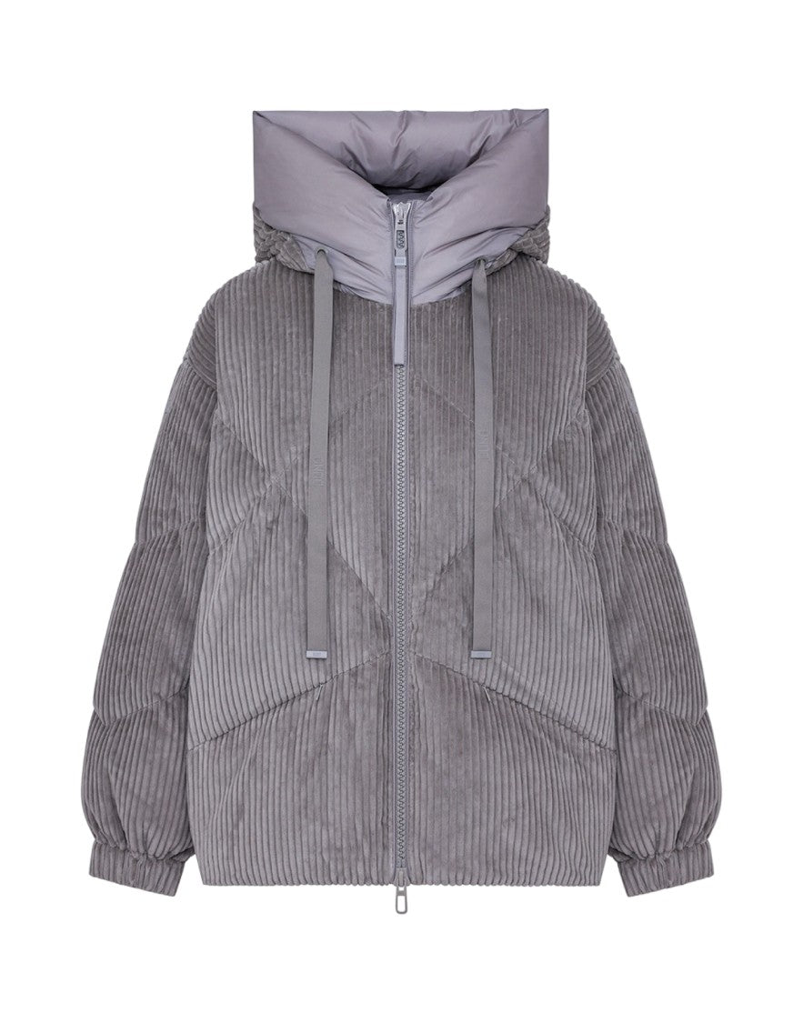 Duno Lightweight Short Down Jacket In Pure Wool