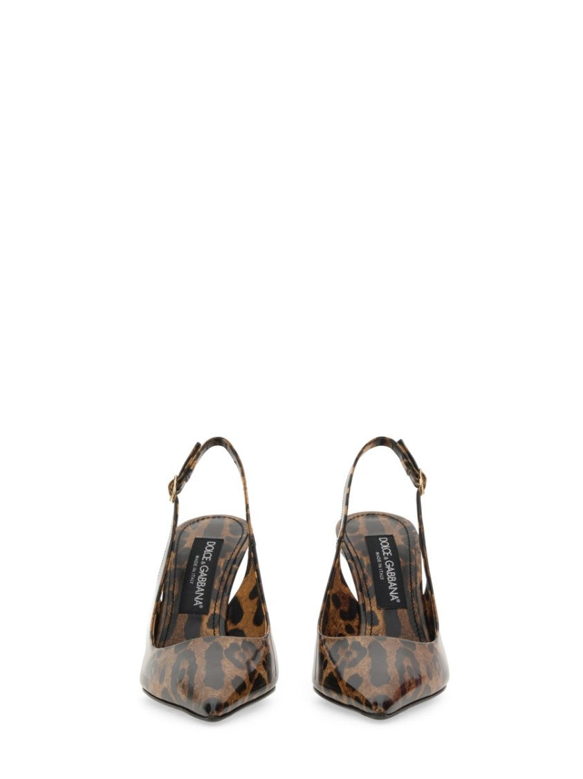 Dolce & Gabbana Leather Sling Back