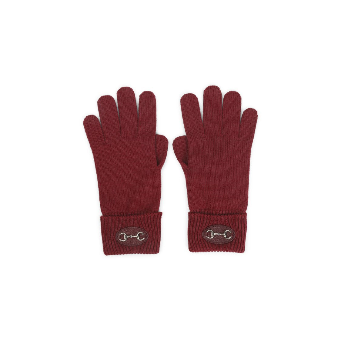 Gucci Knitted Wool Gloves With Ribbed Cuffs And Horsebit Detail