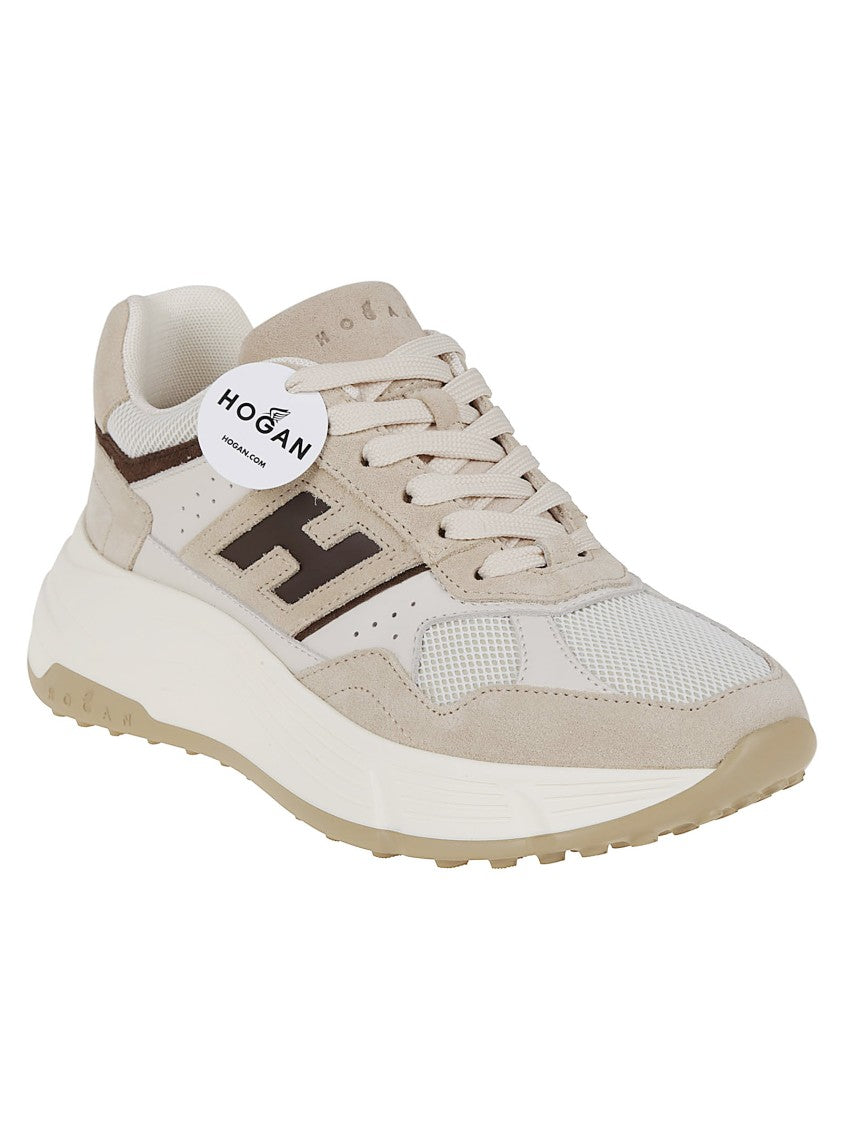 Hogan Suede And Technical Fabric 80S-Inspired Sneakers
