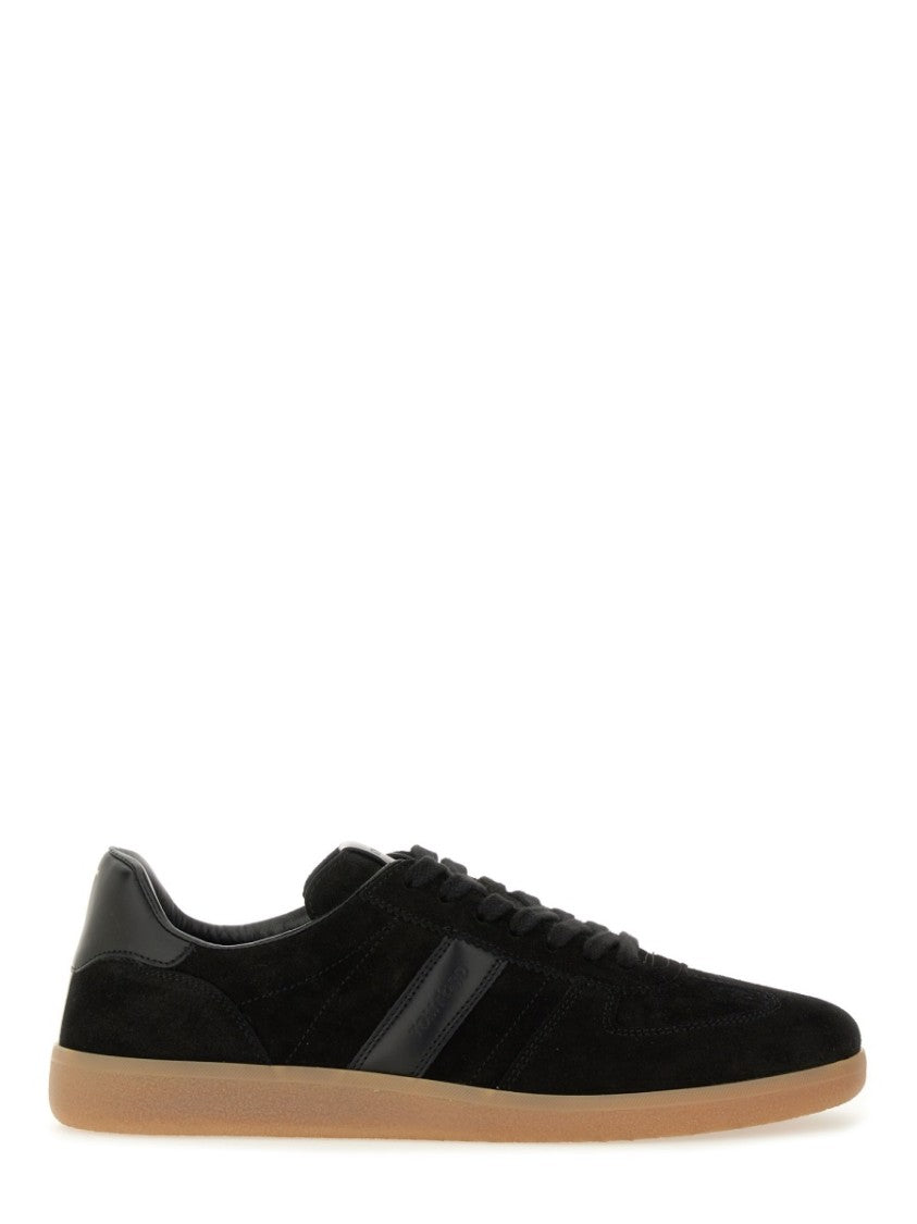 Tom Ford Leather Sneaker With Logo