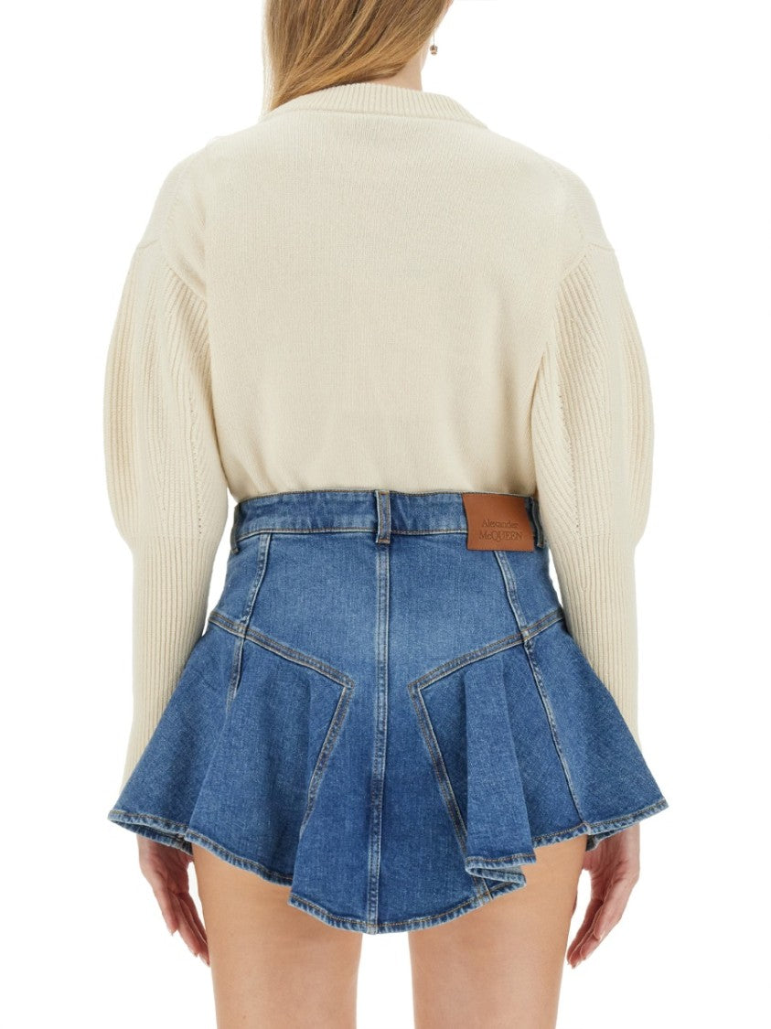 Alexander Mcqueen Wool Jersey.