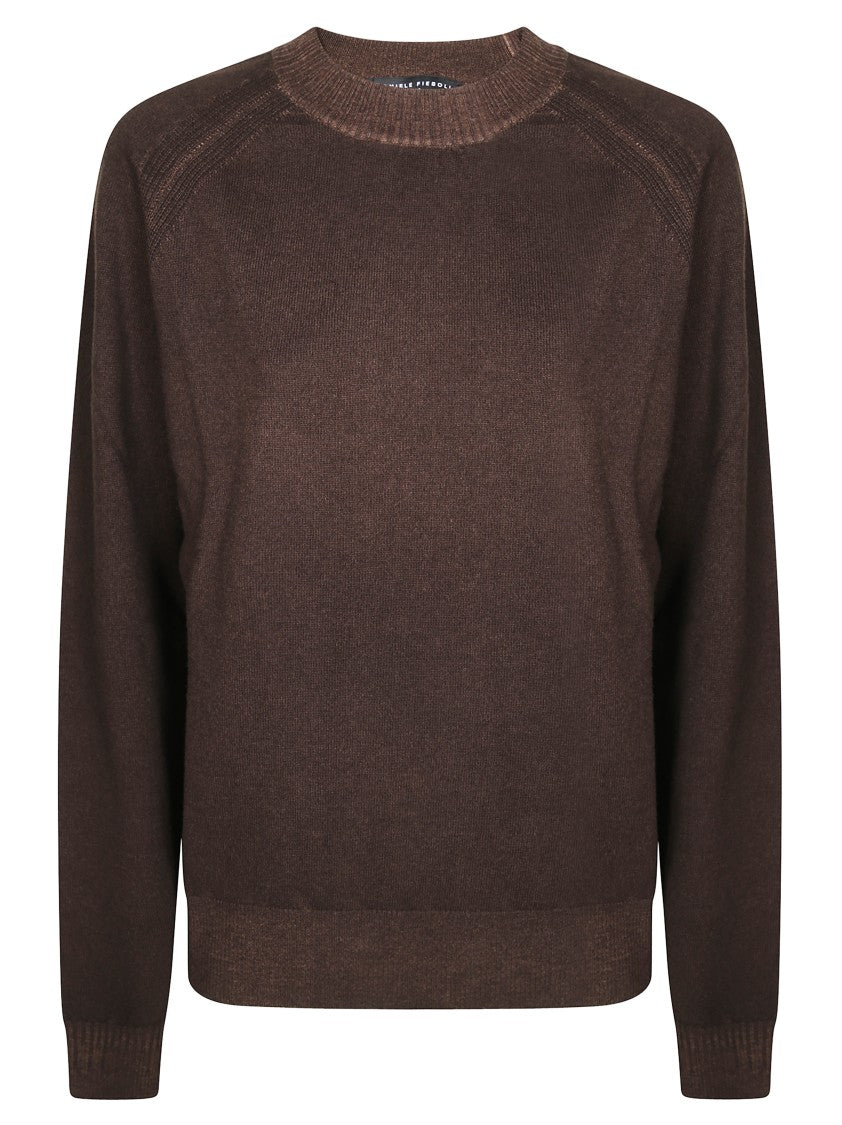 Daniele Fiesoli Long-Sleeve Raglan Sweater With Vintage Wash Finish