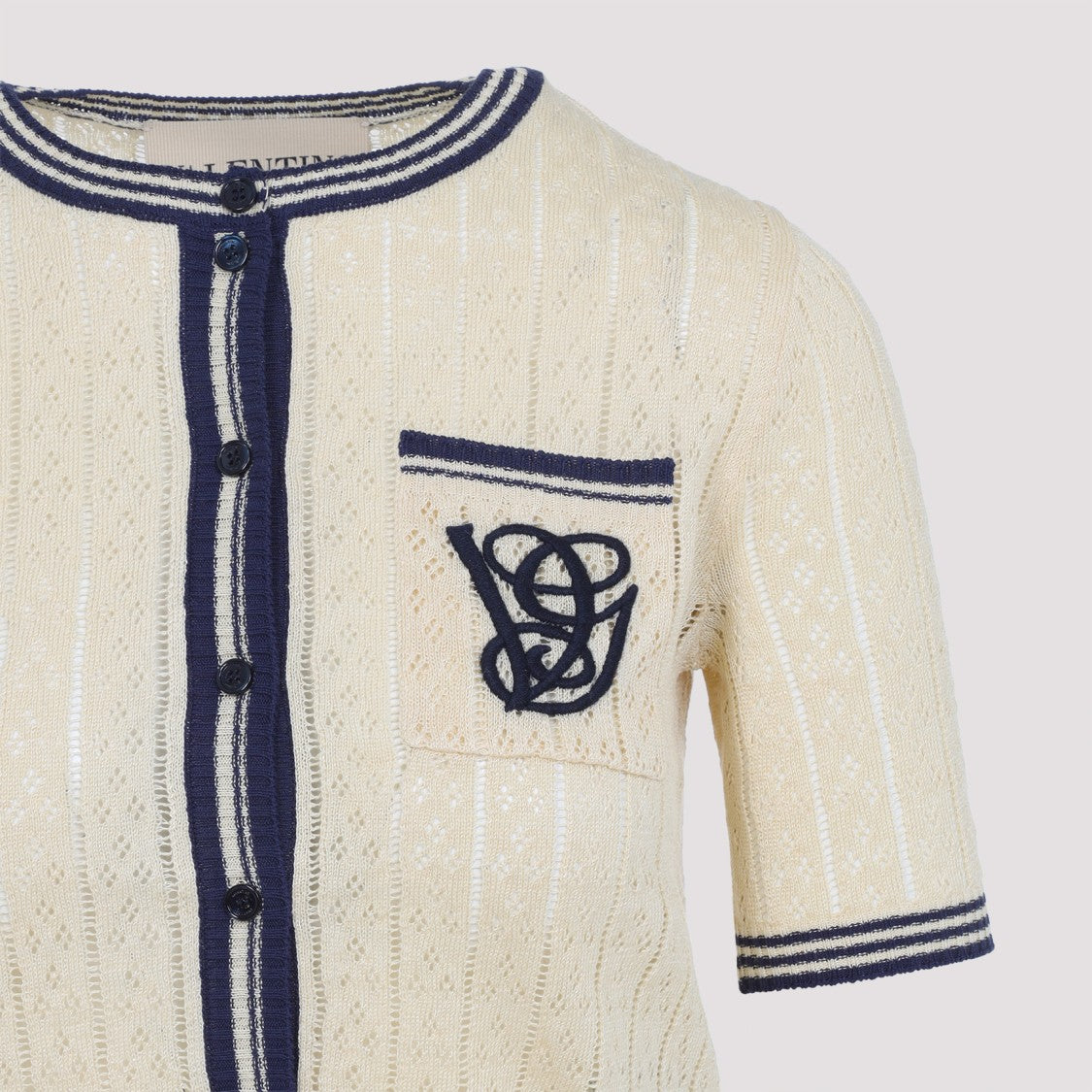 Valentino Beige Linen Cardigan
