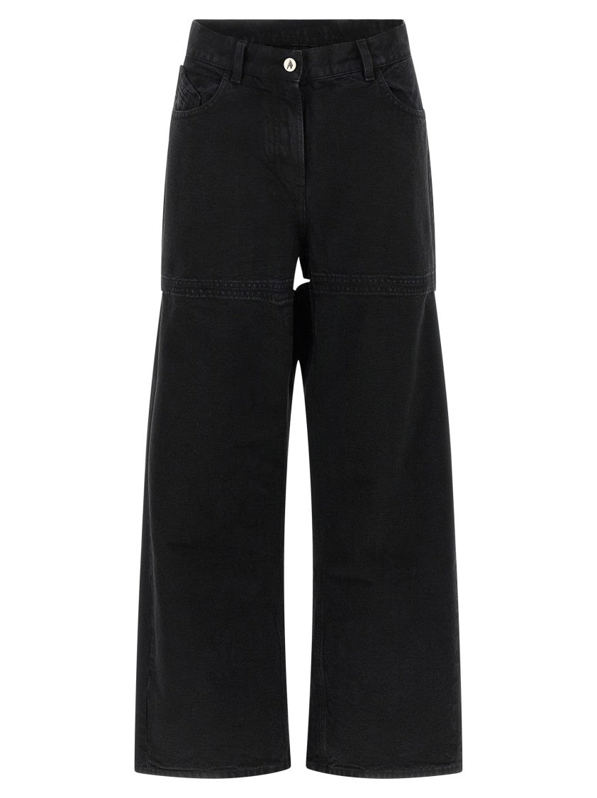 The Attico Garment-Dyed Cotton Denim Jeans