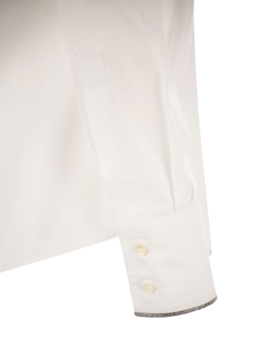 Brunello Cucinelli Stretch Cotton Poplin Shirt