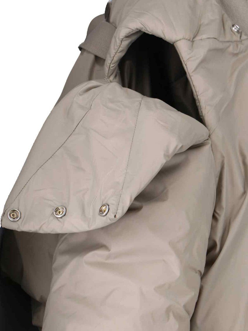 Drkshdw By Rick Owens Cropped Padded Down Jacket – Grey