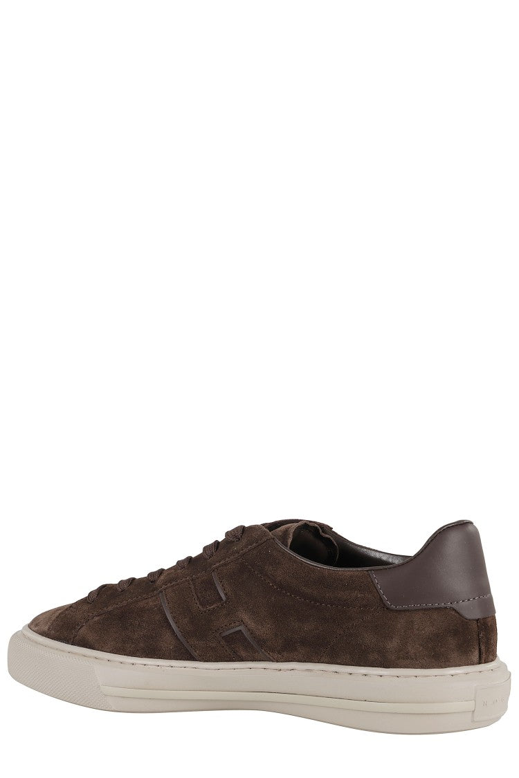 Hogan H691 Lace-Up Sneakers With Suede Upper And Memory Foam Comfort
