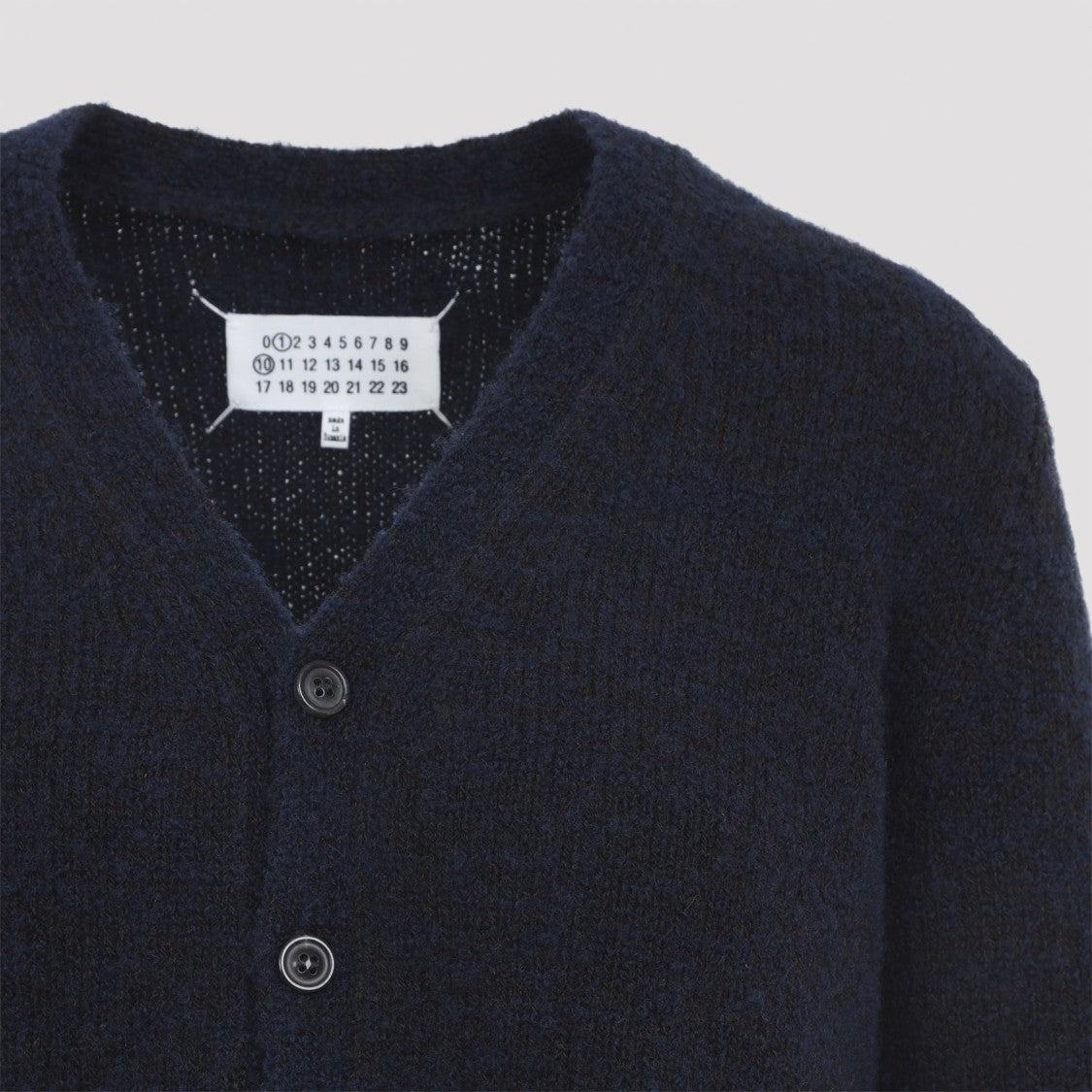 Maison Margiela Button-Down Cardigan With Deep V-Neck