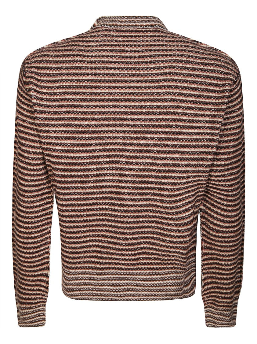 Marni Relaxed Fit Striped Knit Sweater