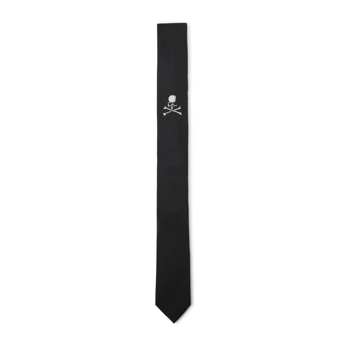 Mastermind Silk Tie With Signature Skull Emblem