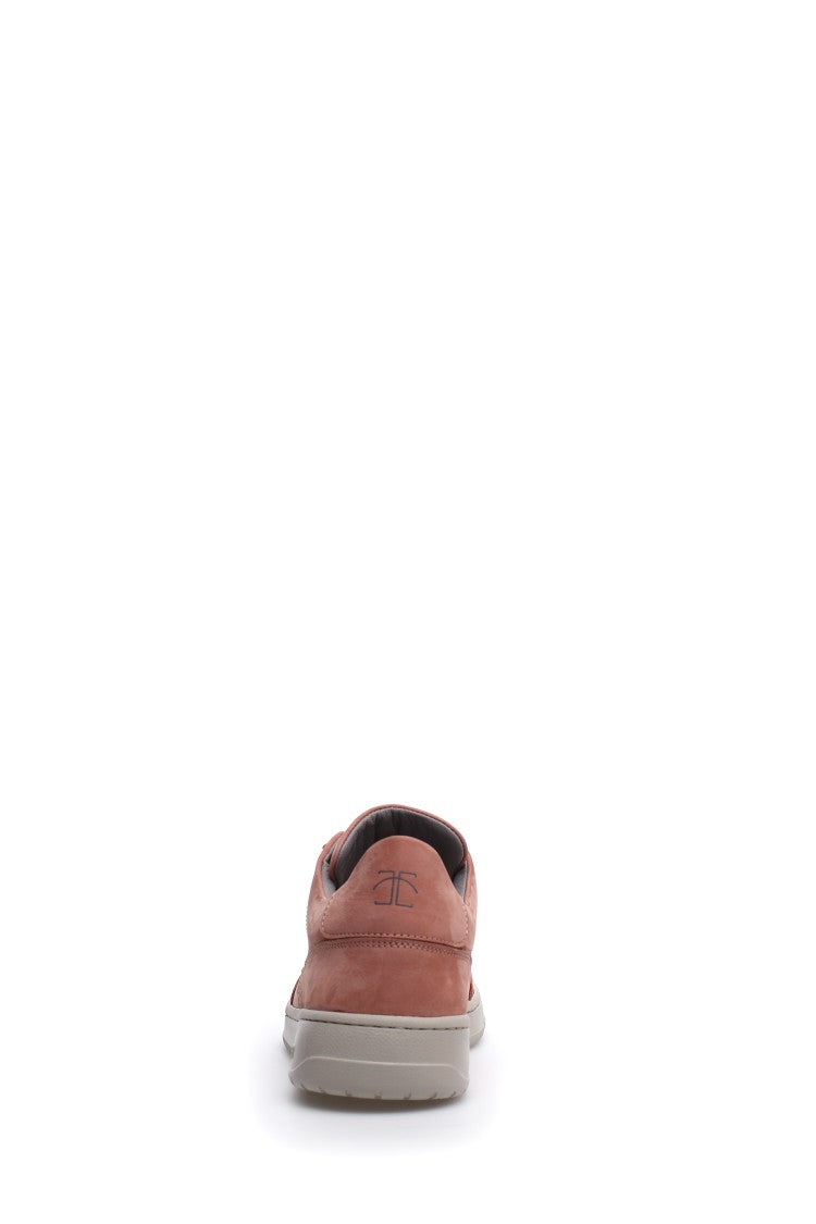 Candice Cooper Minimalist Pink Sneakers With Iconic Branding