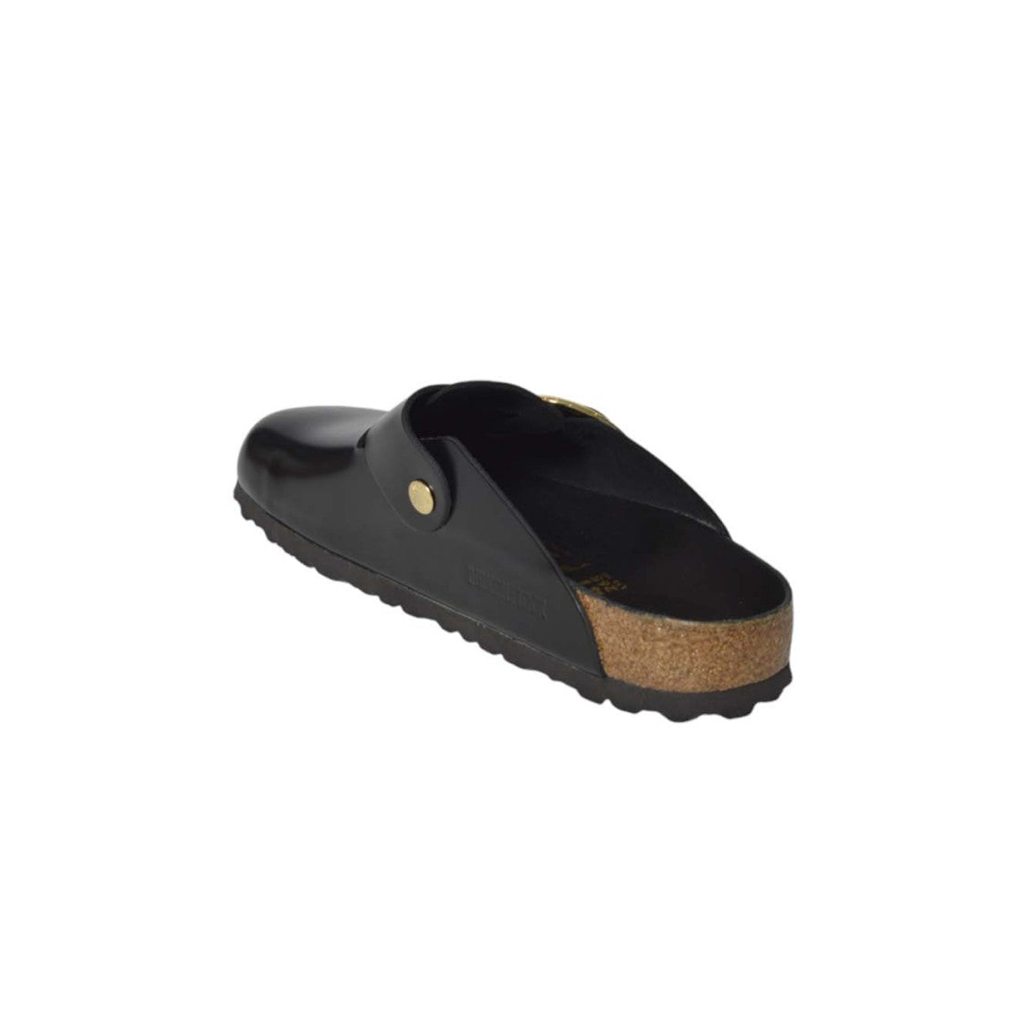 Birkenstock Closed Toe Sandals With Adjustable Gold Buckle