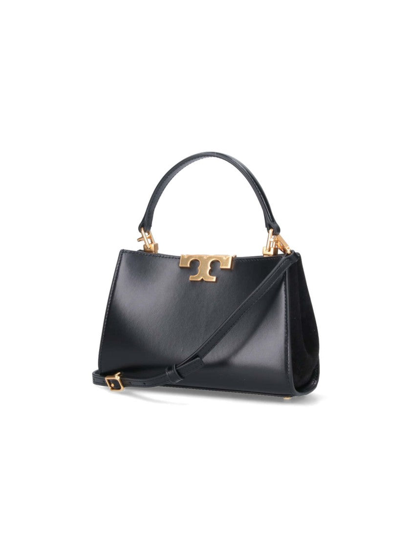 Tory Burch Bauletto Mini 'Eleanor' Handbag With Suede Panels