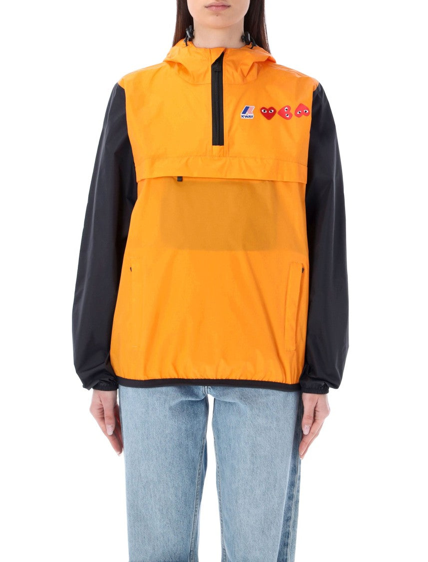 Comme Des Garçons K-Way Hoodie Half Zip