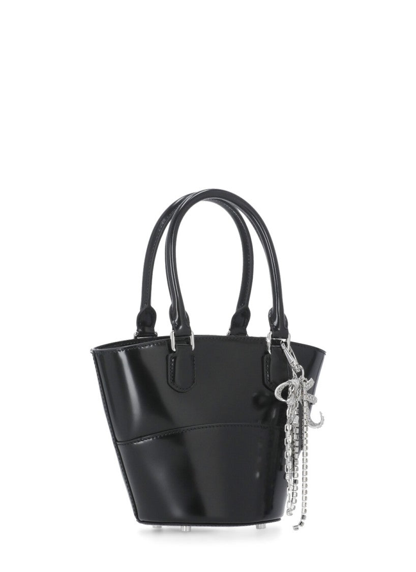 Self-Portrait Leather Shopping Bag