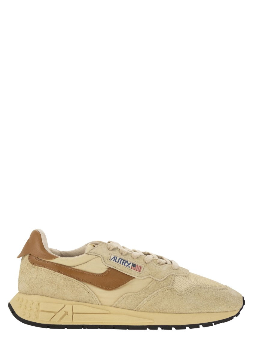 Autry Reelwind - Suede And Technical Textile Trainer